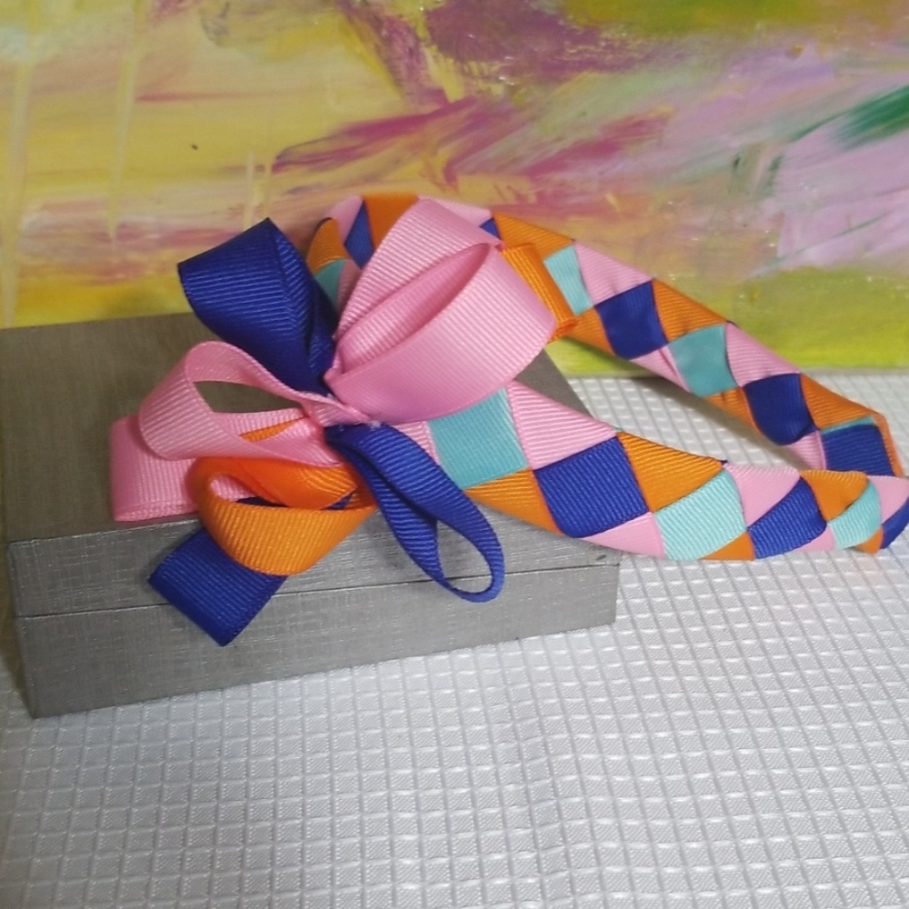 Grosgrain Ribbon Woven Headband (1inch) headband.